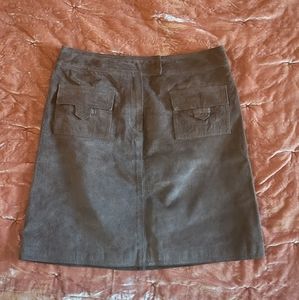 Vintage 90s i.e. chocolate suede mini skirt 4